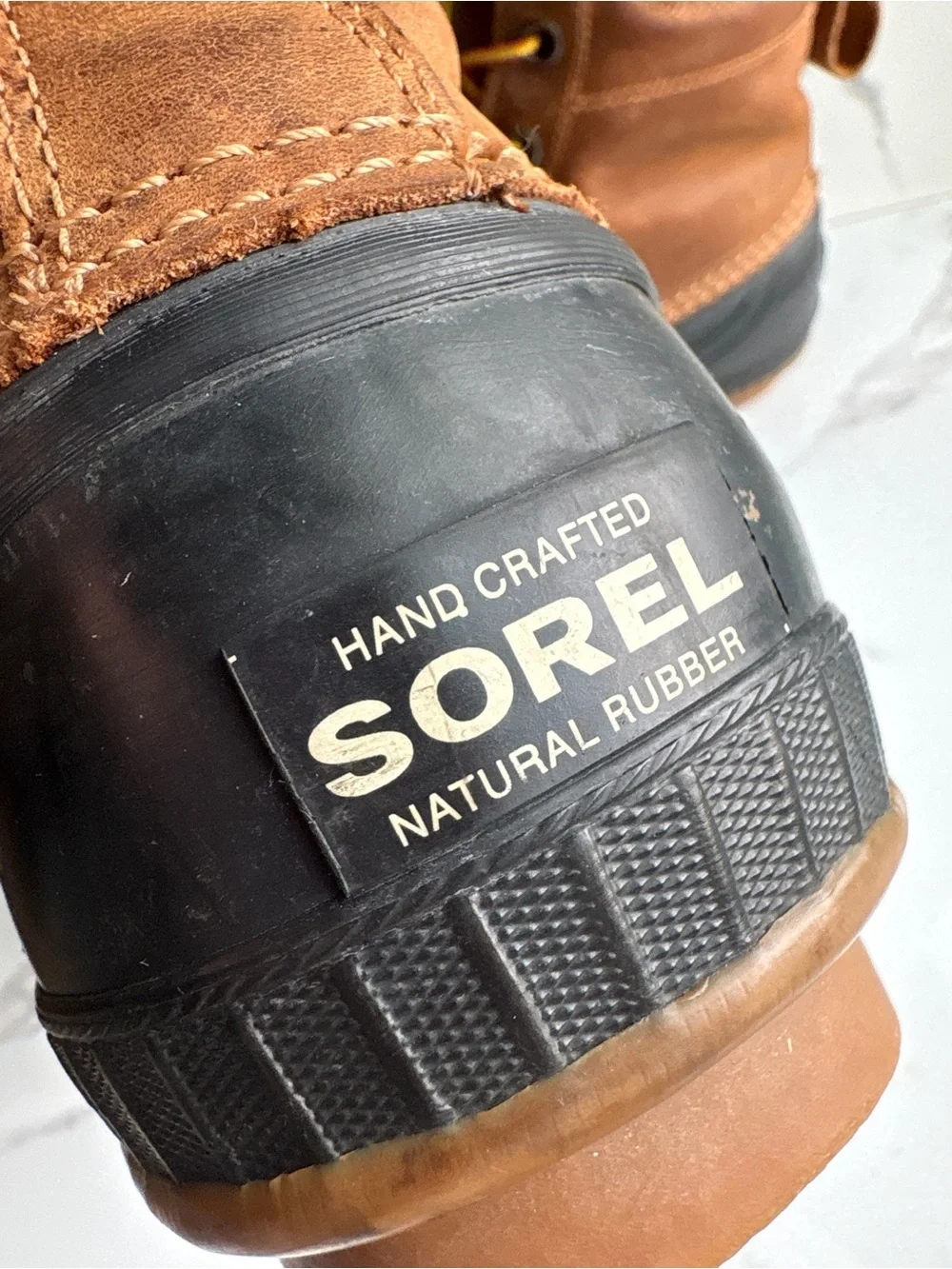 Sorel Cheyenne Men’s sz 10 duck boots rain waterproof leather rubber thinsulate